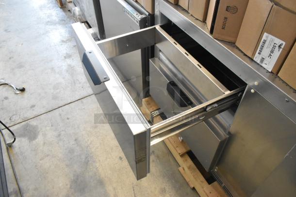 Beverage Air UCFD60AHC-2 stainless steel undercounter freezer, 2 drawers, new with scratches, 115V, 1 phase.