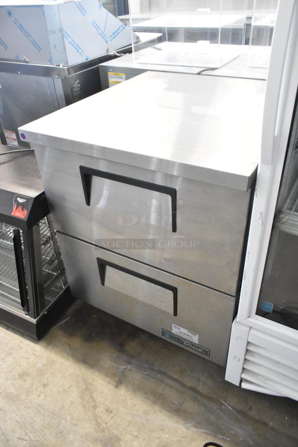Brand new True TUC-27D-2-HC stainless steel commercial two-drawer undercounter cooler. Scratch and dent. 115V, 1 phase.