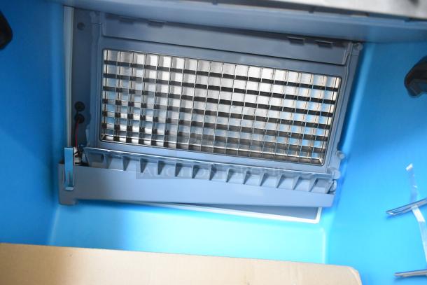 BRAND NEW Manitowoc UDF0240A-161B stainless steel commercial ice machine, undercounter model, 90 lb bin, 115V, 1 phase.