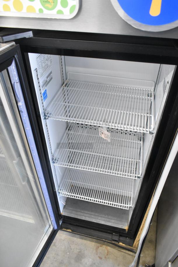 2021 IDW G4-H0234B 2 Door Reach-In Cooler, metal frame, poly coated racks, 115 volts, 1 phase, commercial use.