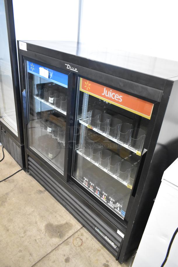 2019 True GDM-41SL-48-HC-LD commercial 2-door cooler with poly-coated racks. Excellent condition, 115V, single phase.