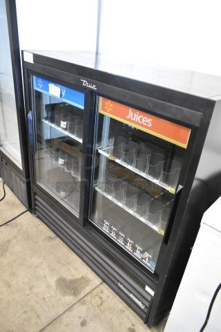 2019 True GDM-41SL-48-HC-LD commercial 2-door cooler with poly-coated racks. Excellent condition, 115V, single phase.
