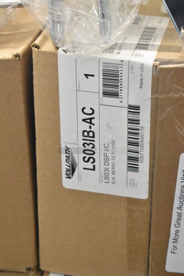 Brand new Vollrath LS03IB-AC LidSaver™ 3 in-counter horizontal lid dispenser. Fits 3 1/4"-3 3/4" lids. 4x your bid!