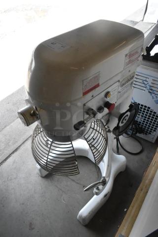 Eurodib M30A commercial 30-quart planetary dough mixer with bowl guard, 120 volts, 1 phase, metal body, visible controls.
