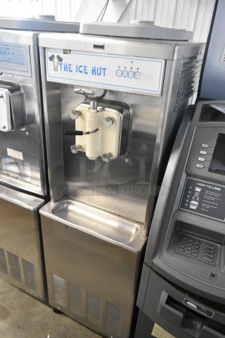 Taylor 441-33 stainless steel soft serve ice cream machine, single flavor, water-cooled, on casters, 208-230V, 3 phase.