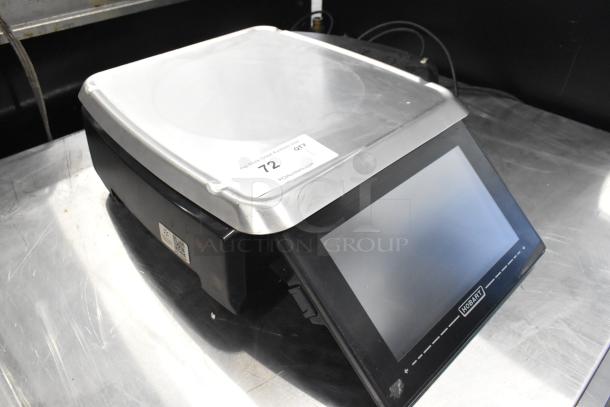 2023 Hobart HTi metal commercial countertop food portioning scale with touchscreen; 120/208-240V, 1 phase, mint condition.