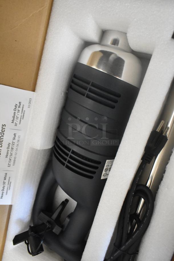 BRAND NEW AvaMix 21" Immersion Blender, black, 120V, 1 Phase, minor scratches, in original packaging with manuals.