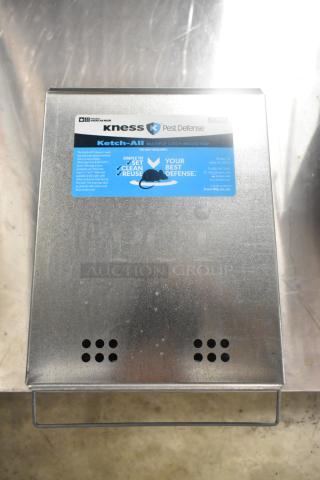 Kness Pest Defense Ketch-All Mousetrap; metal, multiple catch, no bait required, clean and reusable, new condition.