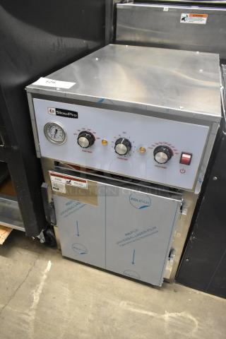 Brand new Cooking Performance Group 351CHCT1A SlowPro countertop cook and hold oven in excellent condition, 120 volts, 1 phase, protective film on door.