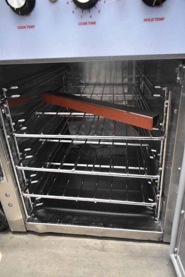 BRAND NEW Scratch and Dent 2024 CPG 351CHCT1A SlowPro countertop cook and hold oven, 120V, 1 phase, interior view.