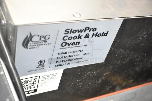 BRAND NEW 2024 Cooking Performance Group SlowPro CHCT1A Cook & Hold Oven, 120V, minor scratches, model 351CHCT1A.