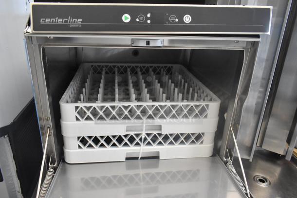 Brand new Hobart CUH-1 stainless steel undercounter dishwasher, hi-temp, 208-240V, 1 phase. Scratch and dent condition.