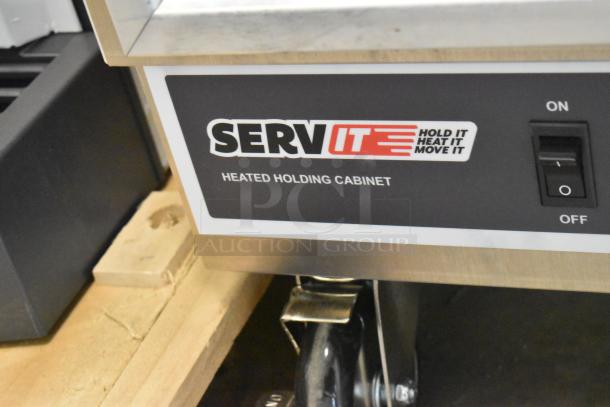 BRAND NEW 2024 ServIt 423CH2UFNCF Insulated Holding Cabinet, clear door, 120V, 1 phase, scratch and dent condition.