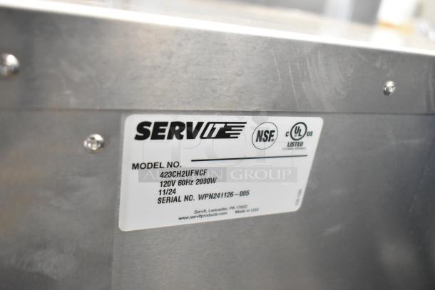 BRAND NEW 2024 ServIt 423CH2UFNCF Insulated Holding Cabinet, scratch and dent, clear door, 120V, 1 phase, NSF, UL listed.