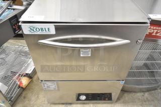 Brand new 2024 Hobart CUH-1 stainless steel undercounter dishwasher, 208-240V, 1 phase, minor scratches, high temp model.