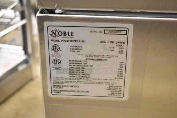 BRAND NEW Hobart CUH-1 stainless steel dishwasher. High-temp, undercounter model. Voltage: 208-240V, Phase: 1. Scratch and dent.