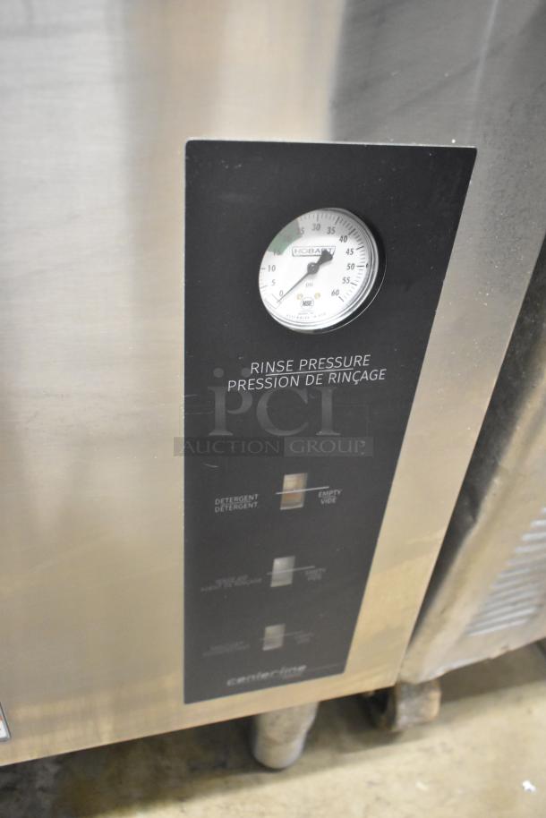 2022 Hobart CDL Stainless Steel Commercial Dishwasher, 120V, 1 Phase. Rinse pressure gauge visible.