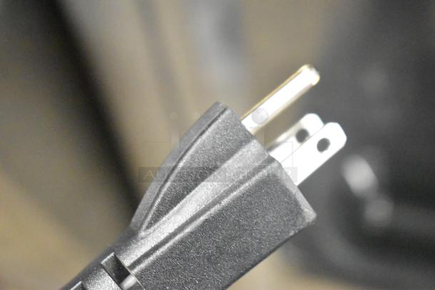 Close-up of power plug for D425 Soft Serve Ice Cream Machine, 115 Volts, 1 Phase.