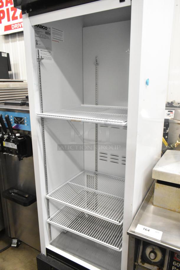 2019 Habco SE18 metal commercial single door reach-in cooler, poly coated racks, door not attached, 115V, 1 Phase.