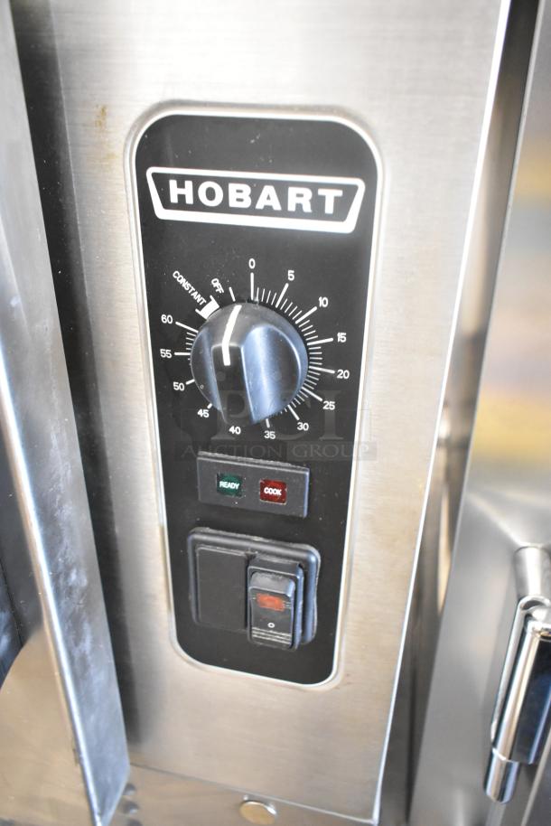 Hobart HC24EA5 steam cabinet control panel, stainless steel finish, electric powered, single deck, 208/240 volts.