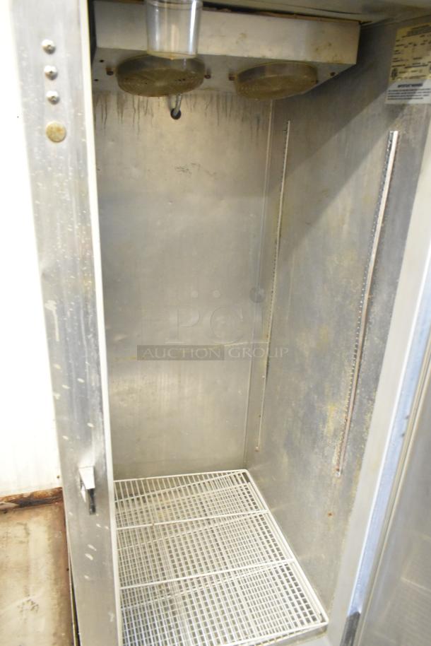 Continental 1FE stainless steel commercial single door reach-in freezer, model 1FE, 115 volts, 1 phase, used condition.