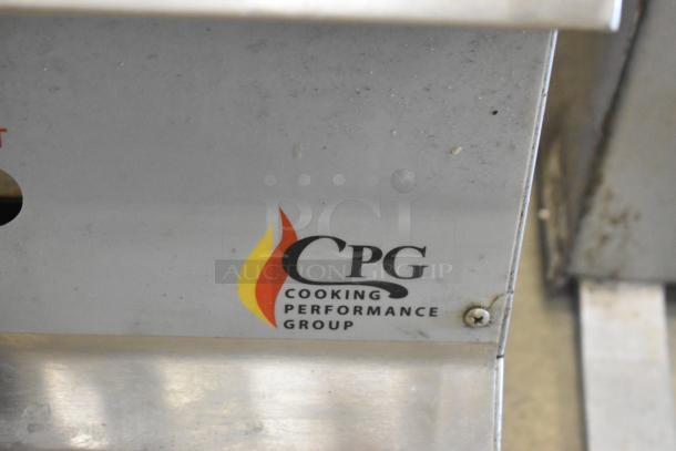 2023 CPG 351GMCPG36NL stainless steel natural gas griddle, 90,000 BTU; Cooking Performance Group logo visible.