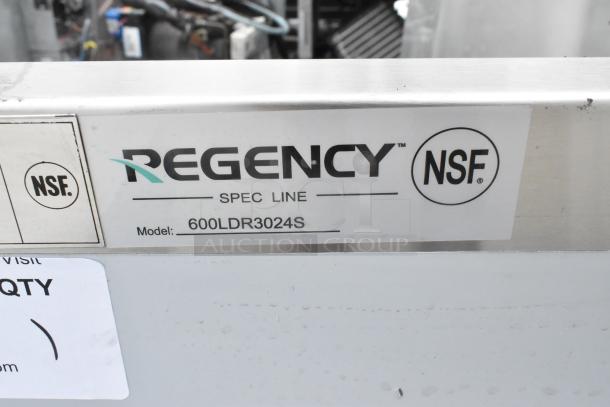 BRAND NEW SCRATCH AND DENT Regency 600LDR3024S stainless steel bottle merchandiser with no legs, NSF certified.