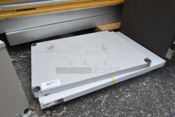 Brand new Regency 600T2436G work table top, 24"x36", 18-gauge 304 stainless steel, no legs, visible scratches and dents.