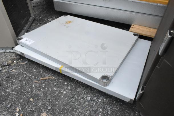 Brand new Regency 24" x 36" steel work table top, 18-gauge 304 stainless, no legs, scratch and dent condition. Suitable for commercial use.
