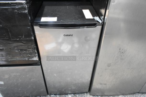 Galanz GLR33MS1E02 Mini Cooler, stainless steel finish, 115 volts, 1 phase, gently used condition.