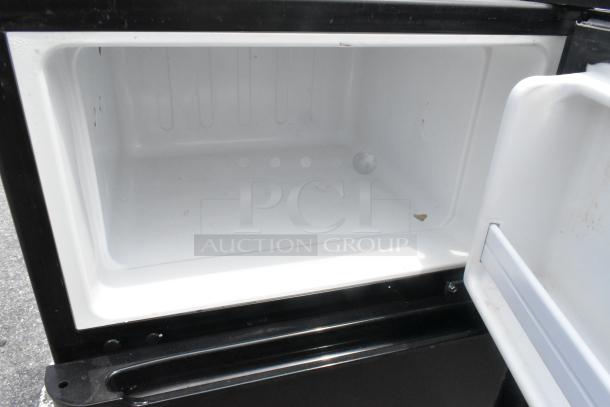 Four mini coolers including AccuCold ARG3PV, Nostalgia IRF32BK, Haier HC32TW10SB, Black & Decker BCD33B, 120V, 1 phase.