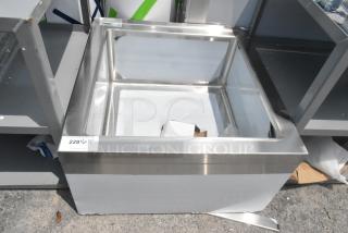 Brand new Regency 600SM242412 stainless steel floor mop sink, 24"x24"x12" bowl, 16-gauge, scratch and dent condition.
