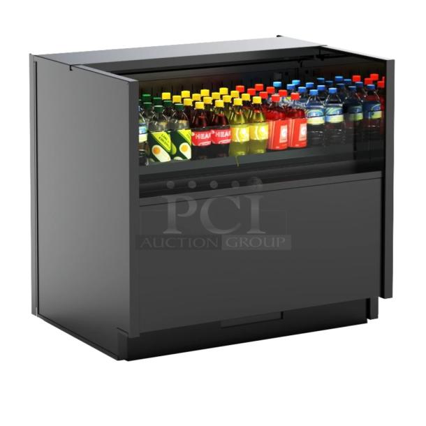 Brand new Structural Concepts Oasis CO3324R metal air curtain merchandiser, 120V, 1-phase, undercounter, scratch and dent condition.