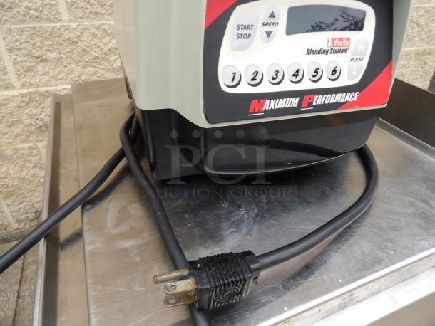 Vita Mix VM0115F Smoothie Machine, NSF certified, with control panel, power cord, 120V, used condition.
