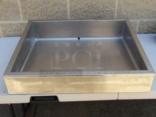 RSI Table Top Cold Well with ball valve to drain, stainless steel, gently used condition, ideal for food service.