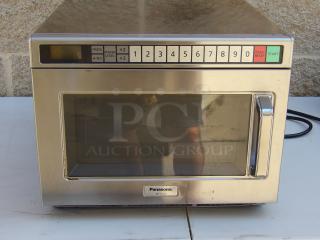 2016 Panasonic NE-12523 Stainless Steel Commercial Countertop Microwave Oven. 120 Volts, 1 Phase.
Power On - Item #1200286
