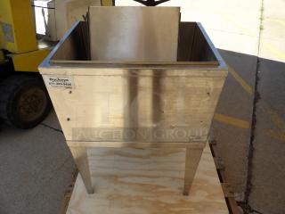 Capital Beverage Stainless Steel Cold Well, used condition, sturdy legs, visible Buckeye equipment label, ideal for catering.