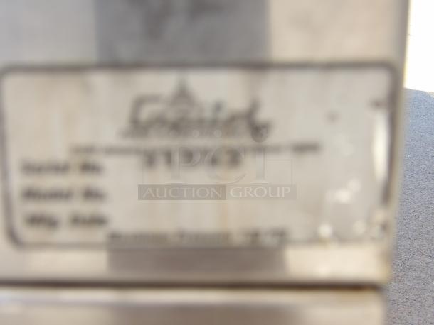 Capital Beverage Stainless Steel Cold Well, durable design. Features visible manufacturing label. Ideal for commercial use.