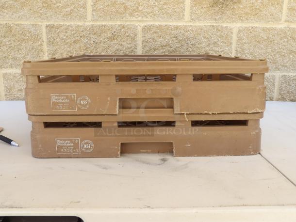 Raburn 16-hole dishwasher rack, model 6324X, used condition, visible Raburn Products and NSF markings on side.