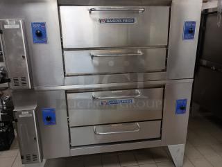 New! Bakers Pride Model D-125 Super Deck Series. D series ovens are designed for High volume pizza, baking and all purpose operations. This Double stack unit was installed but never used, owner decided to go in a different direction. 10
