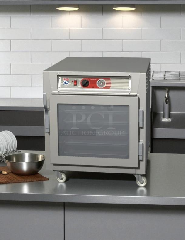 Metro C5 Heated Holding Cabinet, Model C563L-SFC-UA, 120V, NSF Certified, first-rate condition on countertop, fully tested.
