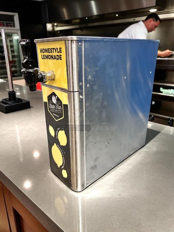 Newco FPM-1 lemonade dispenser, excellent condition, Tomlinson spout, State Fair branding, fully tested and working.
