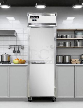Continental 1FN single door reach-in freezer, 29" wide, 115V, outstanding condition, fully tested and working.