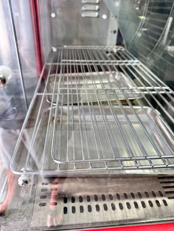 Cozoc FW5004-2 27" countertop heated display case, superb condition, stainless steel interior, fully tested, 120V.