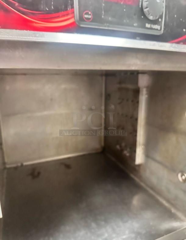 Cres Cor H137SUA5DB Commercial Hot Holding Cabinet, top-tier condition, 120V, fully tested and operational. Interior view.
