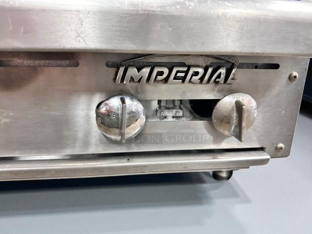 Imperial IR-4-C 24" countertop gas range with 4 open burners, heavy-duty cast iron, excellent condition, fully tested.