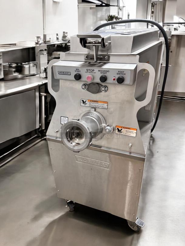 Hobart MG1532 mixer grinder, 150 lb. capacity, excellent condition, 208V/3Ph, foot pedal, fully tested and working.