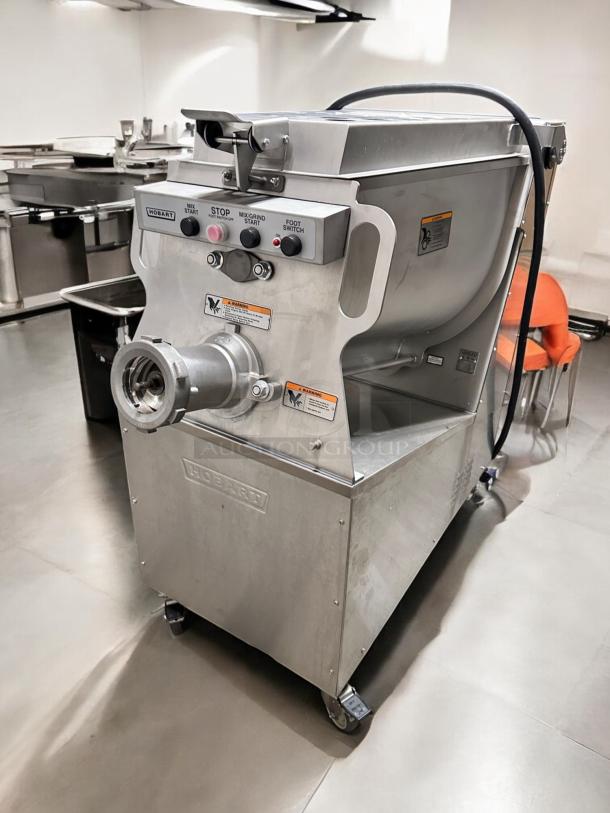 Hobart MG1532 mixer grinder, 150 lb. capacity, excellent condition, 208V/3Ph, with foot pedal, fully tested.