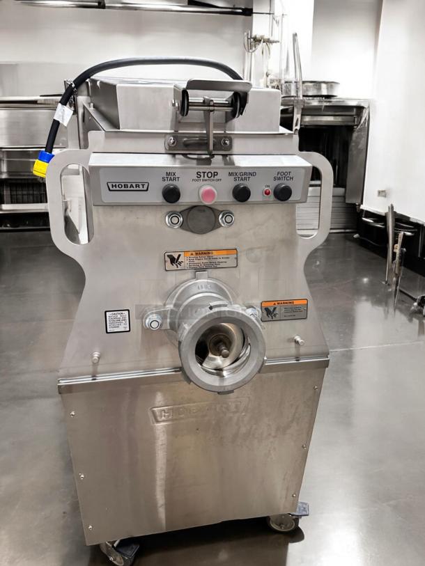 Hobart MG1532 mixer grinder, excellent condition, 150 lb. capacity, 208V/3Ph, foot pedal, fully tested, visible control panel.