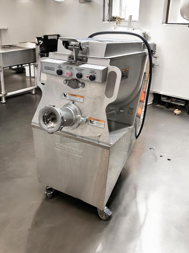 Hobart MG1532 150 lb. mixer grinder, excellent condition, 208V/3Ph, foot pedal, fully tested, stainless steel body.